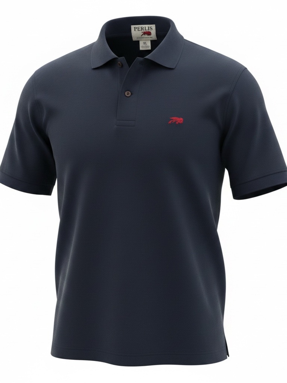 Perlis Men's Navy Short-Sleeve Polo XL